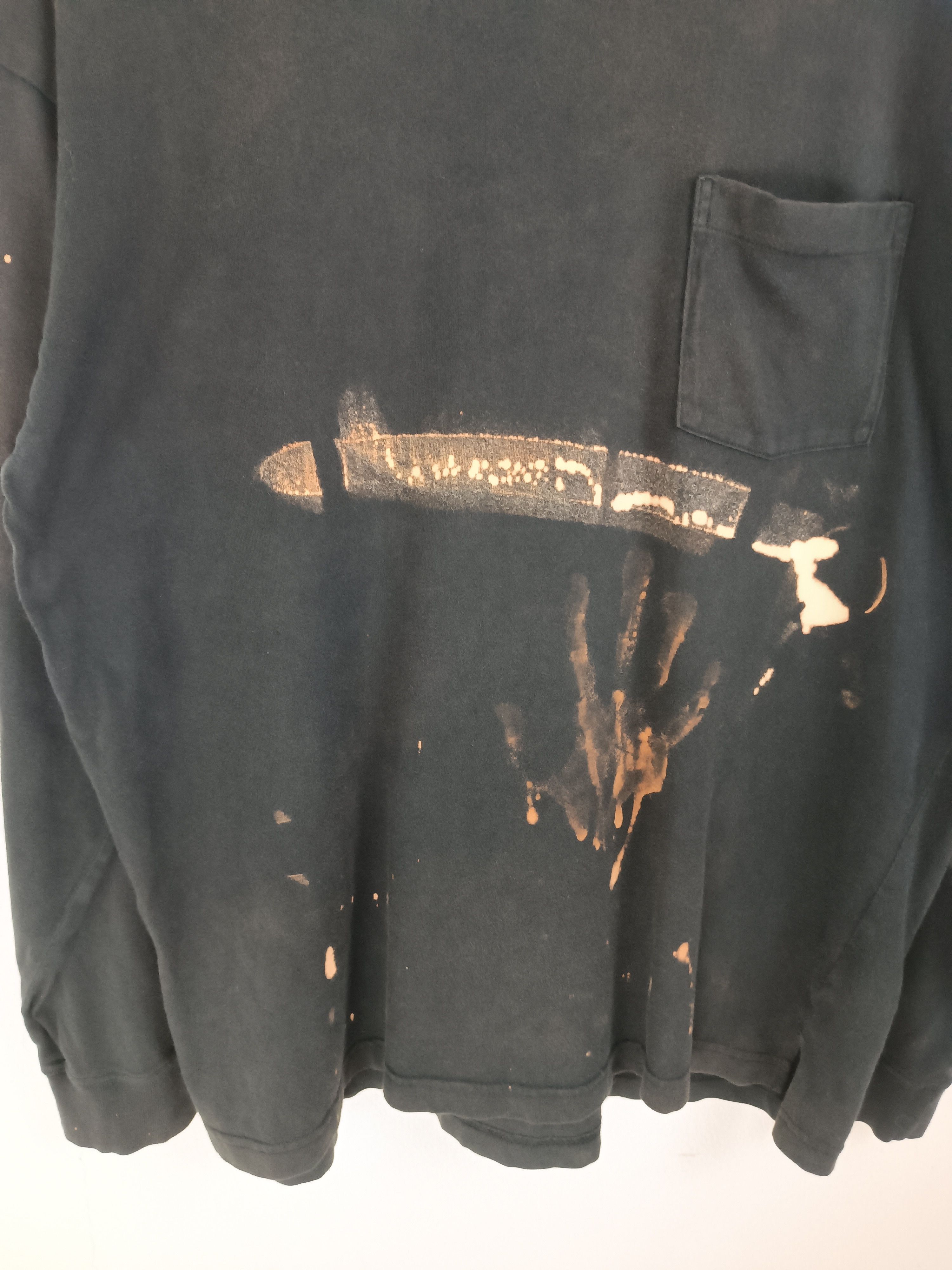 Vintage THRASHED FADED VINTAGE ACID WASH ART FUNNY HUMOUR CRAZY Size US L / EU 52-54 / 3 - 6 Thumbnail