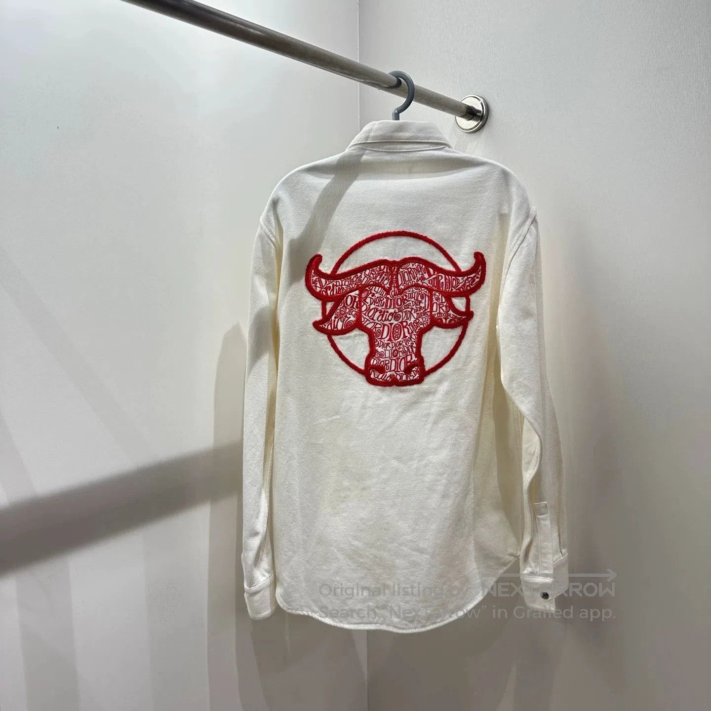 Dior Long Sleeve Button-Up Shirt with Bull Embroidery. Size US M / EU 48-50 / 2 - 1 Thumbnail
