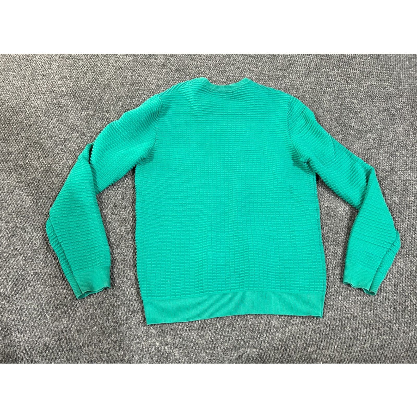 Zara Zara Sweater Men XL Green Knit Crewneck Pullover Textured Zipper Casual Winter Fall Size US XL / EU 56 / 4 - 6 Thumbnail