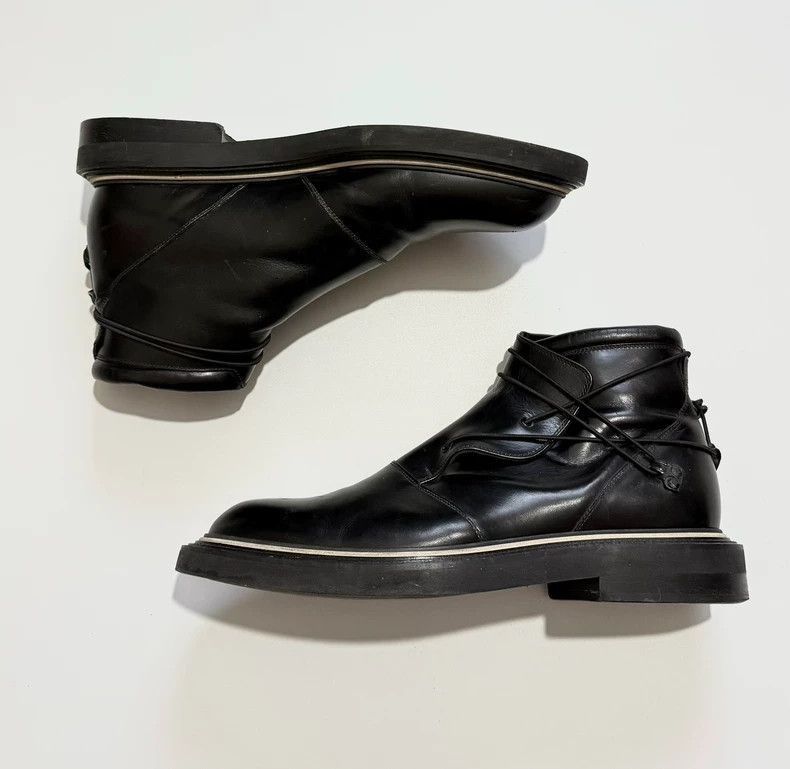 Dior Dior Black Leather Boots with Wrap Laces-2506 Size US 10 / EU 43 - 5 Thumbnail