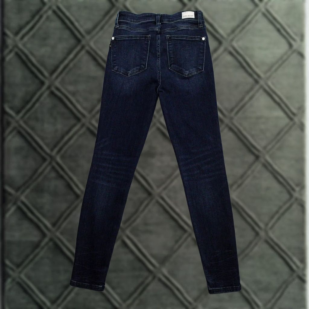 Denime Judy Blue Jeans Womens Blue Denim Skinny Fit Stretch 3/26x27 Size 26" / US 2 / IT 38 - 1 Thumbnail