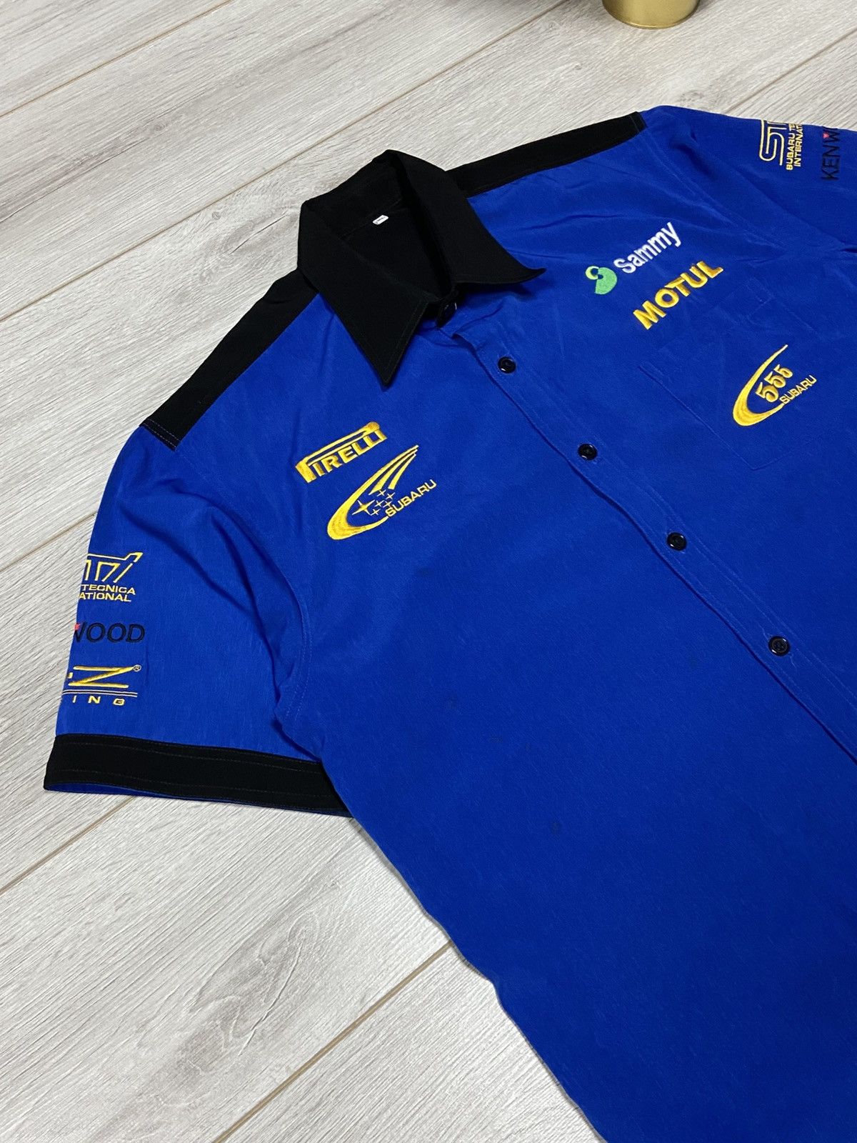 Formula 1 Vintage Subaru World Rally Team Shirt Mercedes BMW Honda Size US XL / EU 56 / 4 - 4 Thumbnail