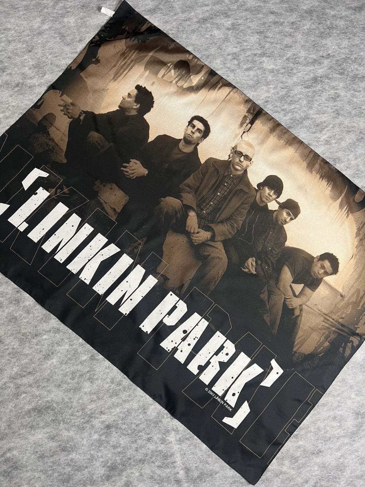 Band Tees Vintage 2003 Linkin Park Rock Flag Poster Size ONE SIZE - 1 Thumbnail