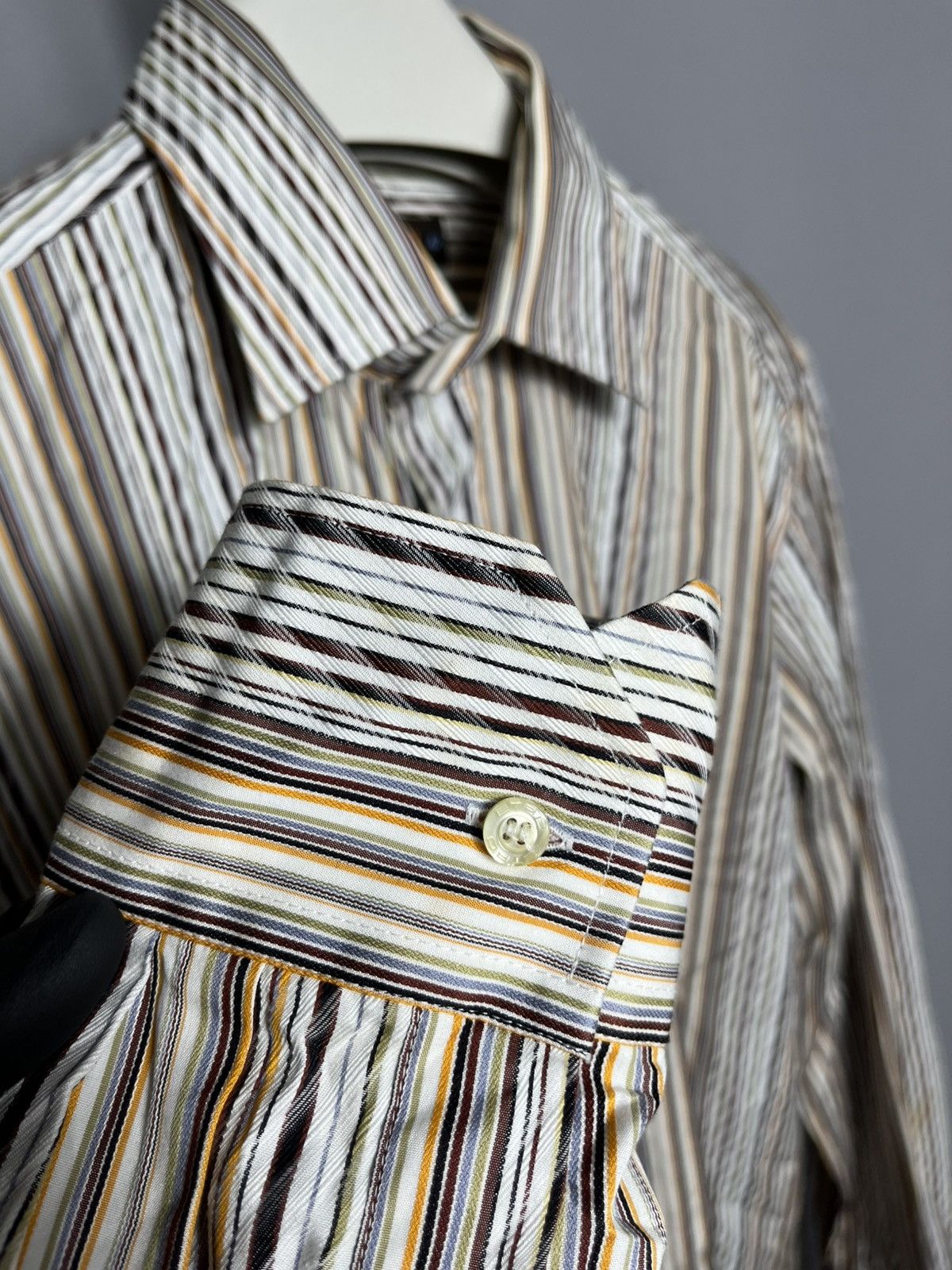 Etro Etro Italy Men’s Striped Button long sleeve shirt Size US L / EU 52-54 / 3 - 4 Thumbnail