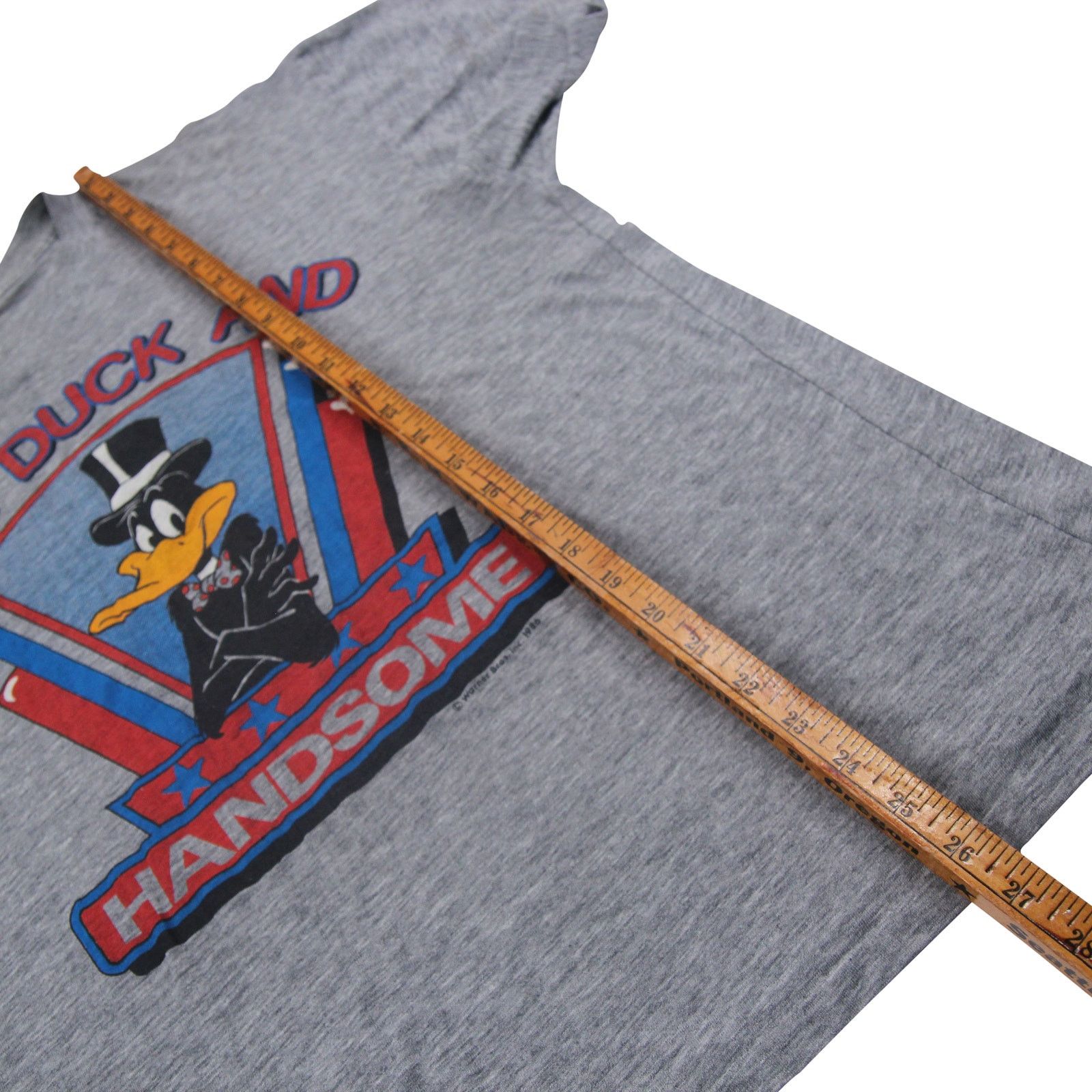 Vintage Vintage 80s Looney Tunes Daffy Duck "Tall,Duck,and Handsome" Size US L / EU 52-54 / 3 - 7 Thumbnail