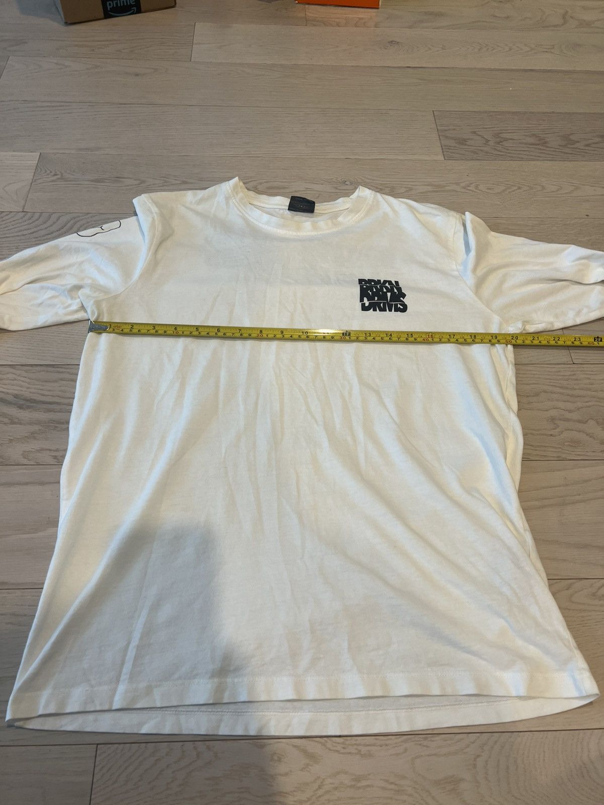 Jack & Jones Jack & Jones White Long Sleeve Shirt Sz L – “Broken Dreams” Size US L / EU 52-54 / 3 - 8 Thumbnail
