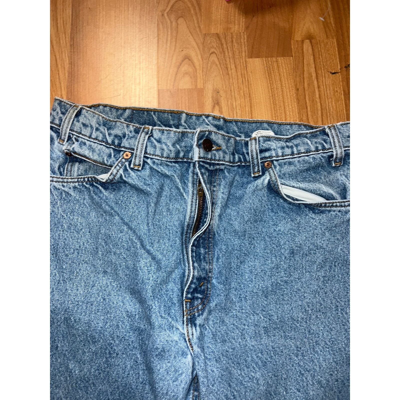 Levi's Vintage Levi 505 Orange Tab Jeans Bottoms 36x32 VTG Levi's Size US 36 / EU 52 - 4 Thumbnail