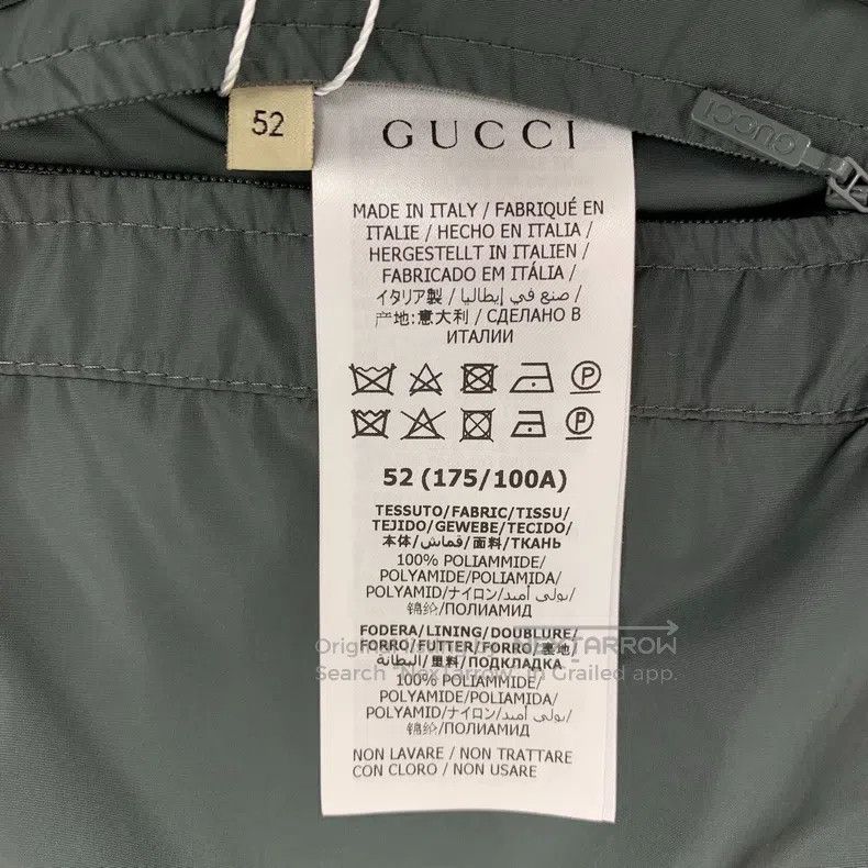 Gucci Gucci Dark gray logo printed full print hooded zipper long Size US L / EU 52-54 / 3 - 6 Thumbnail