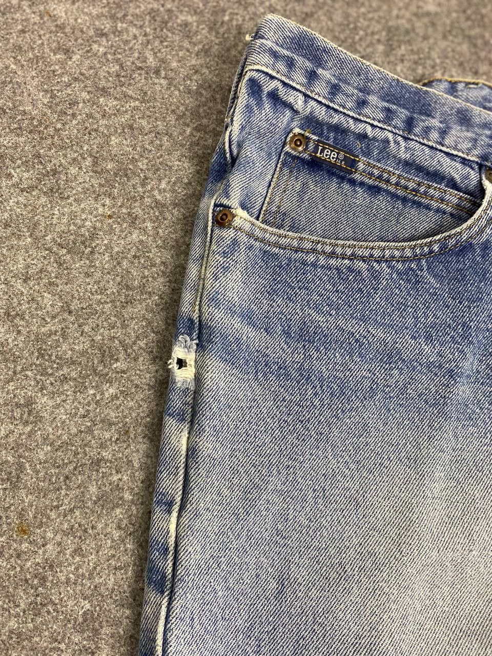 Lee vintage lee relaxed fit distressed denim Size US 44 / EU 60 - 10 Thumbnail