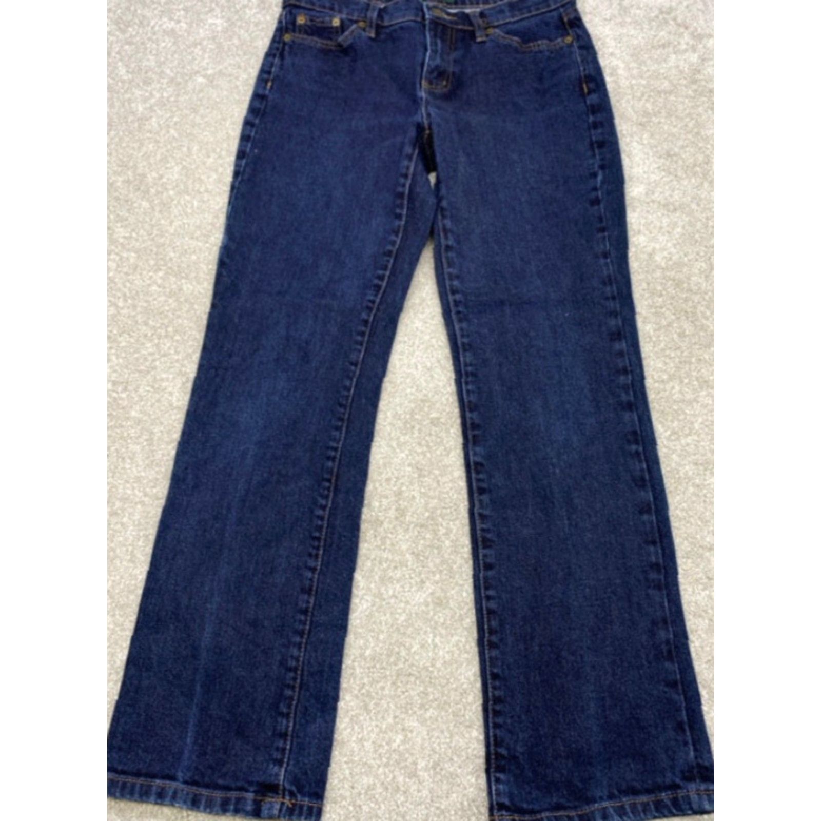 Ralph Lauren Lauren Ralph Lauren Jeans Women 6P Blue Denim Classic Straight Leg Jeans Fits: Classic 29" Waist 28" Inseam XS? Size 28" / US 6 / IT 42 - 2 Thumbnail