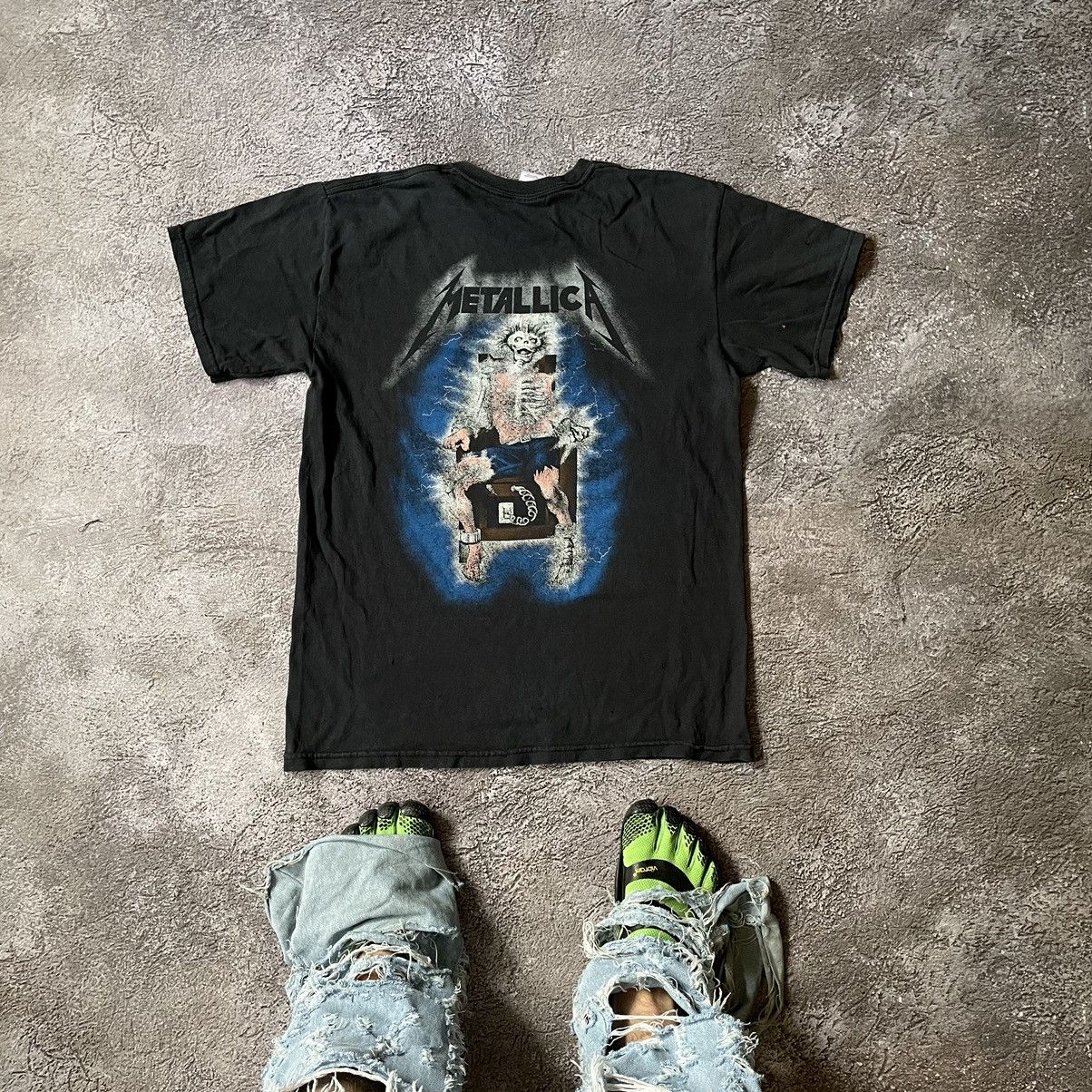 Vintage Vintage 90s Metallica Band Tee Graphic Grunge Punk Worn In M Size US M / EU 48-50 / 2 - 1 Thumbnail