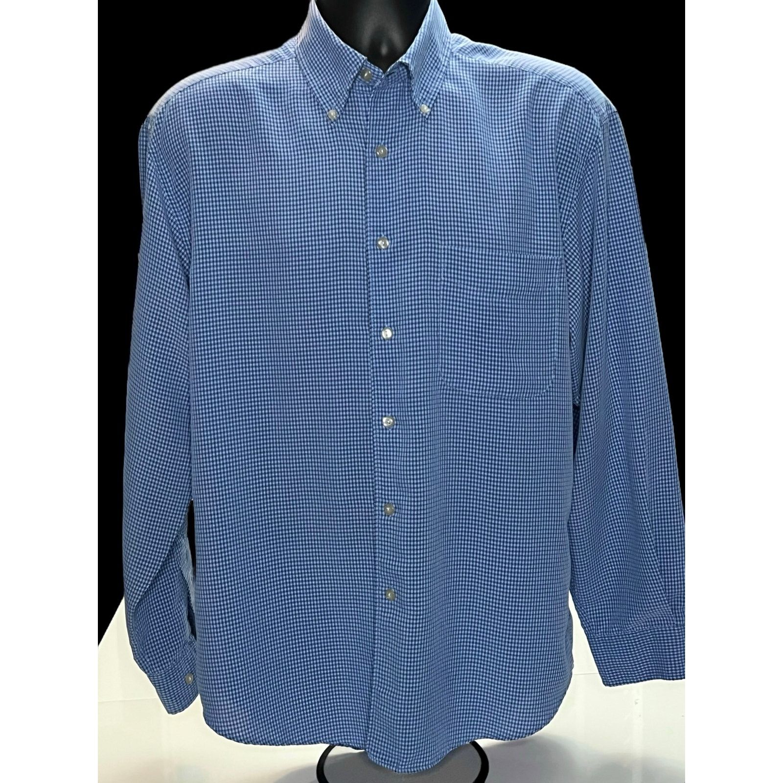 Dockers Dockers Blue Gingham Checker Button Down Shirt Long Sleeve Size US M / EU 48-50 / 2 - 1 Thumbnail