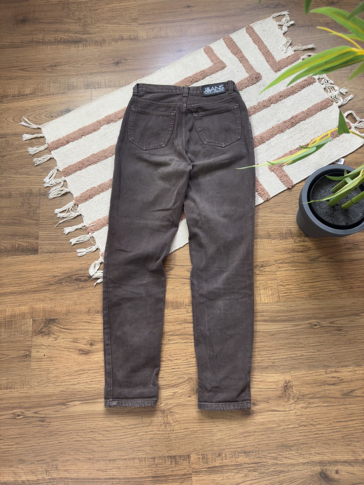 Dolce & Gabbana VINTAGE DOLCE&GABBANA BROWN DENIM PANTS JEANS Size 30" / US 8 / IT 44 - 2 Thumbnail