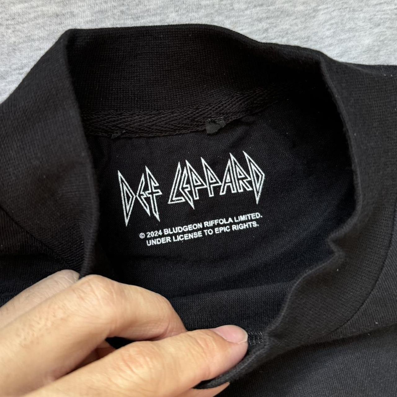Band Tees × Def Leppard The Def Leppard All Over Print Band Graphics Black Tee Shirt Size US L / EU 52-54 / 3 - 6 Thumbnail