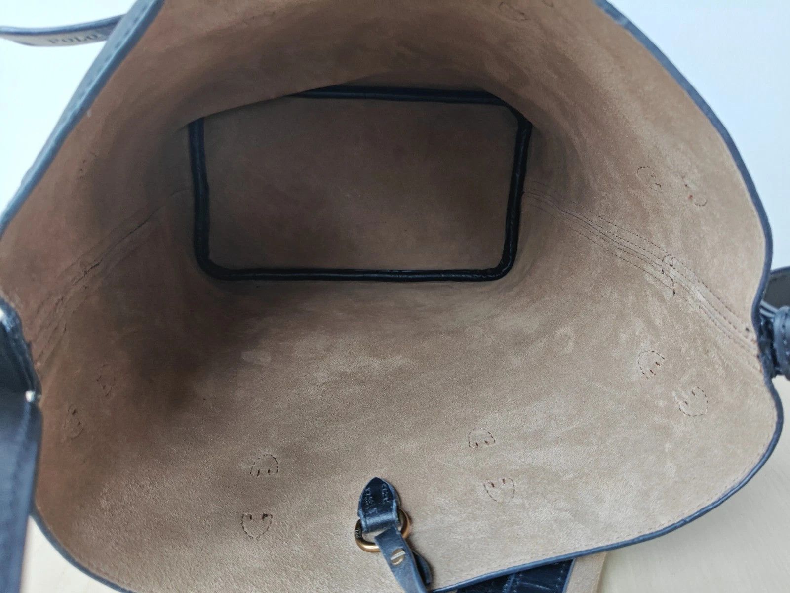 Polo Ralph Lauren Polo Ralph Lauren Bellport Leather Large Bucket Bag FTP 0009 Size ONE SIZE - 7 Thumbnail