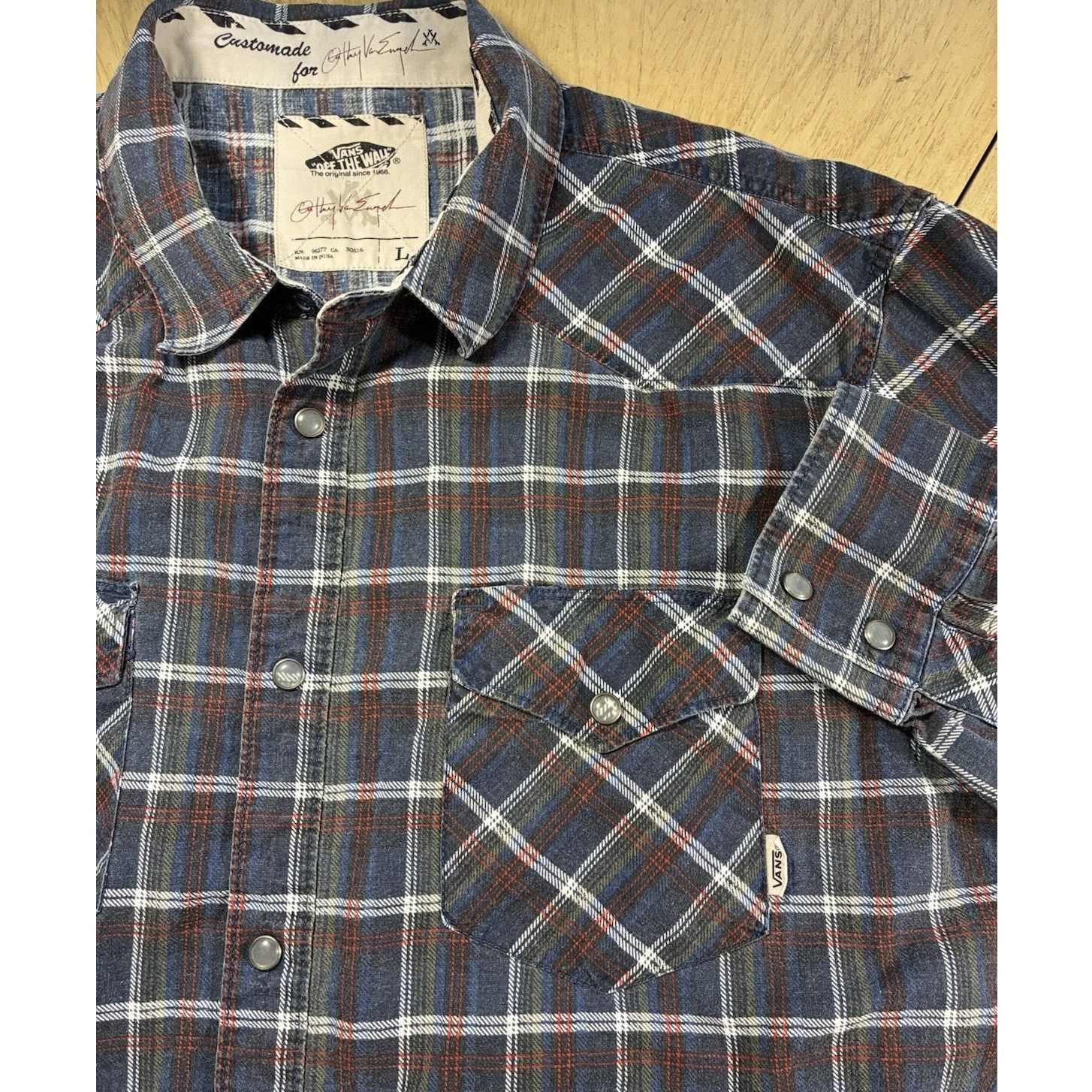 Vans Vans Men Plaid Shirt L Grunge Skater Y2K Anthony Van Engelen Size US L / EU 52-54 / 3 - 7 Thumbnail