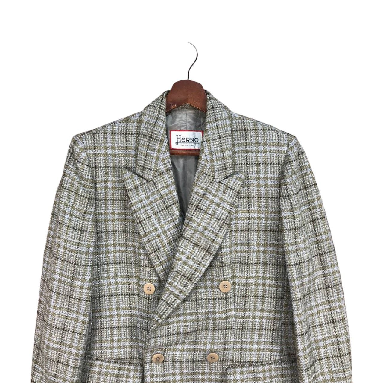 Herno HERNO DOUBLE BREASTED CHECKERED COAT SIZE 44 MADE IN ITALY Size US S / EU 44-46 / 1 - 2 Thumbnail