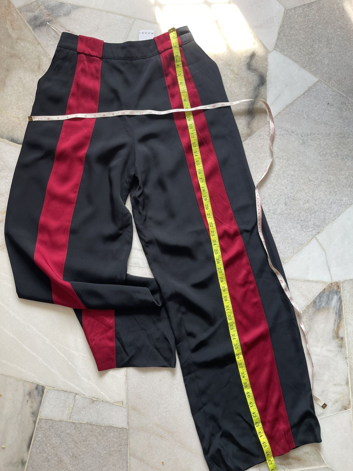 Marni Deathstock SS19 Marni Red Stripe Trousers Pants Size 30" / US 8 / IT 44 - 12 Thumbnail