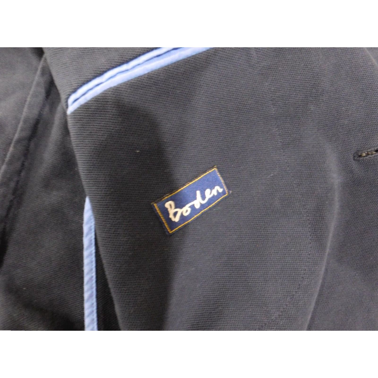 Boden Boden Blazer Jacket 42R Blue Cotton Tweed Business Casual Regular Mens Size 42R - 6 Thumbnail