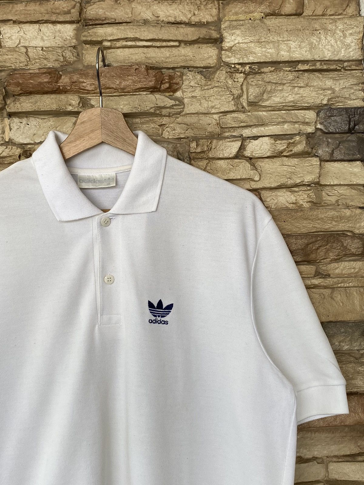 Adidas Vintage Adidas Polo Shirt Vtg Size US L / EU 52-54 / 3 - 1 Thumbnail