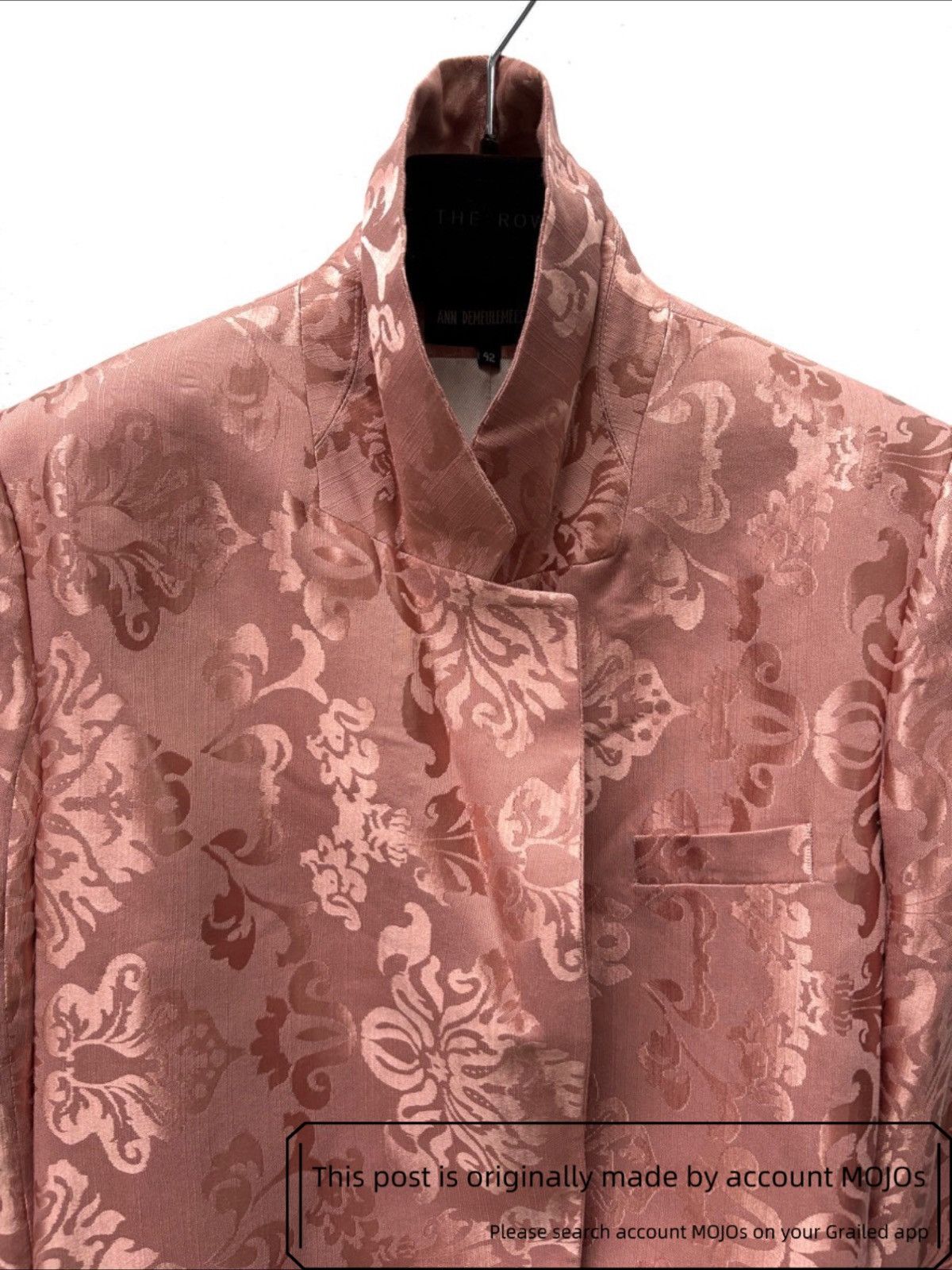 Ann Demeulemeester Sz 42 Ann Demeulemeester 19AW Light Pink Flower Blazer mojos Size US XS / EU 42 / 0 - 3 Thumbnail