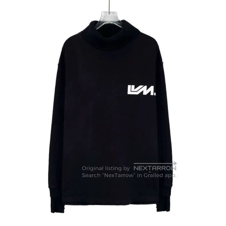 Louis Vuitton Louis Vuitton Black monogrammed cotton turtleneck sweatshi Size US L / EU 52-54 / 3 - 1 Thumbnail