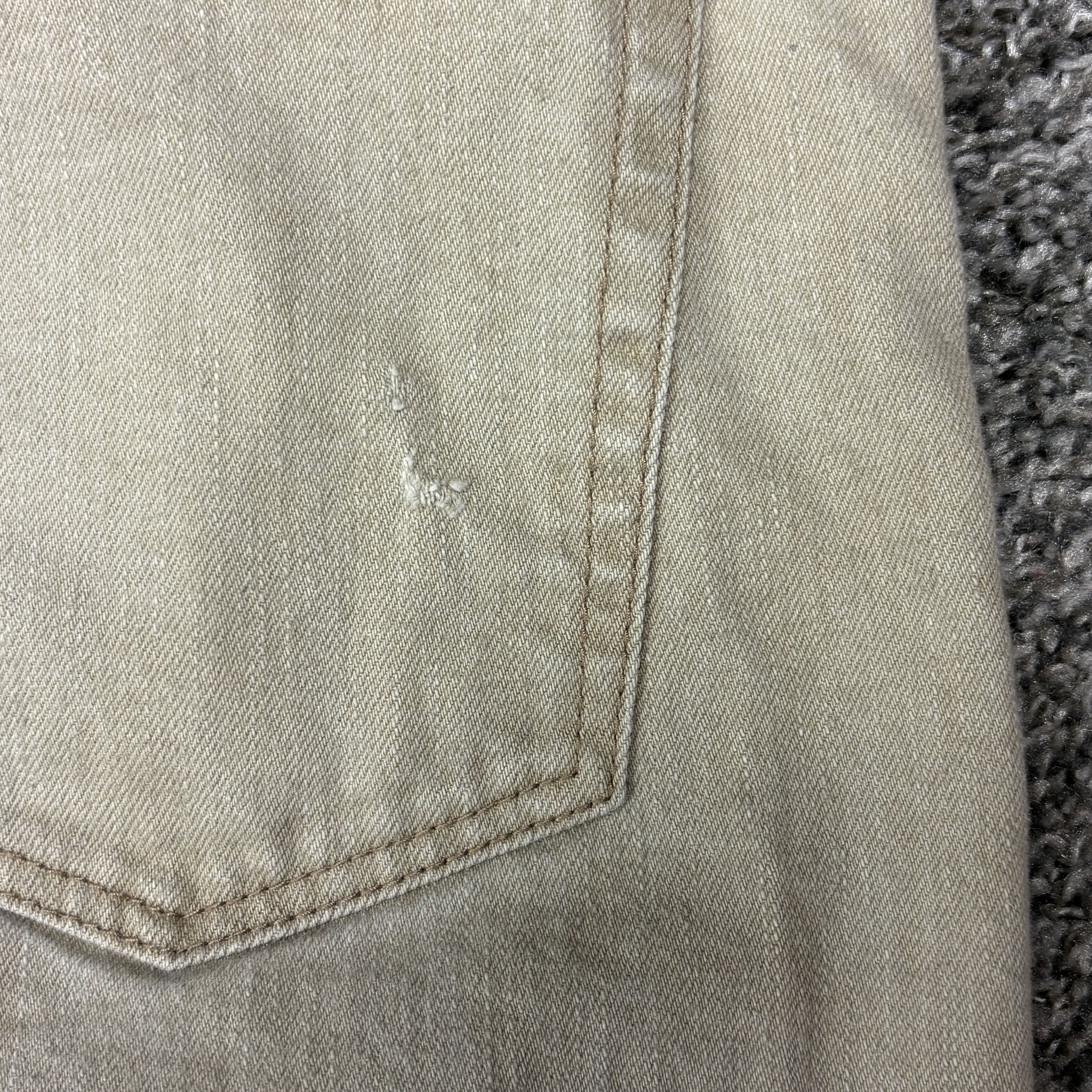 Levi's John Elliott Jeans Slim/Skinny Light Tan/Beige Japan, 34x34 Size US 34 / EU 50 - 6 Thumbnail