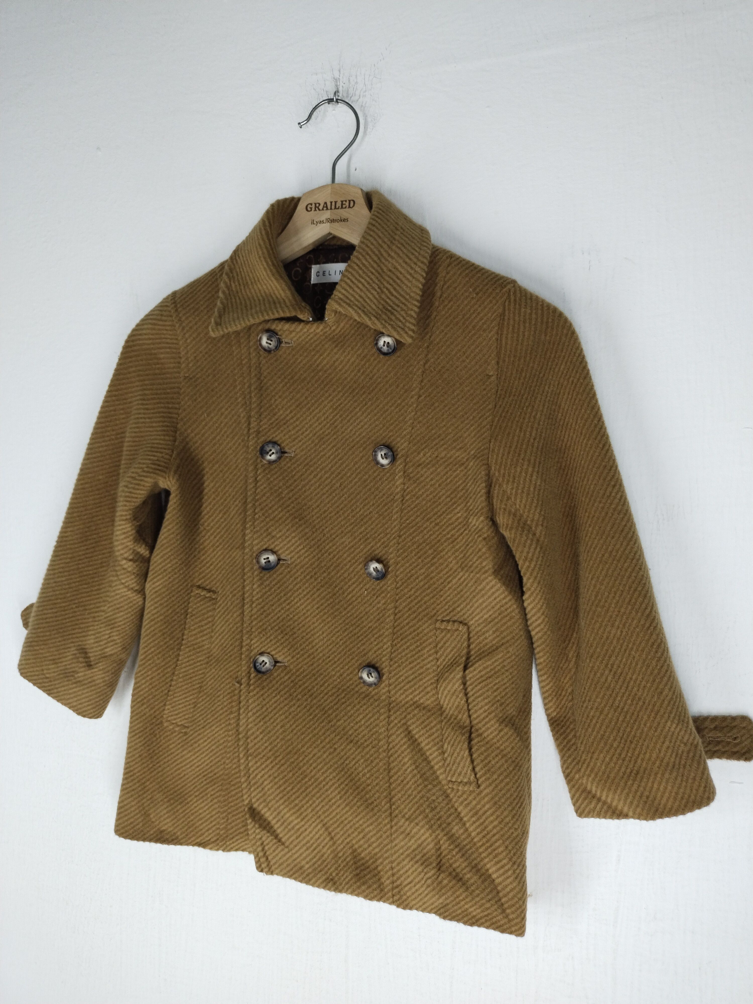 Celine Vintage 80's Celine Double-breasted Jacket Size S / US 4 / IT 40 - 3 Thumbnail