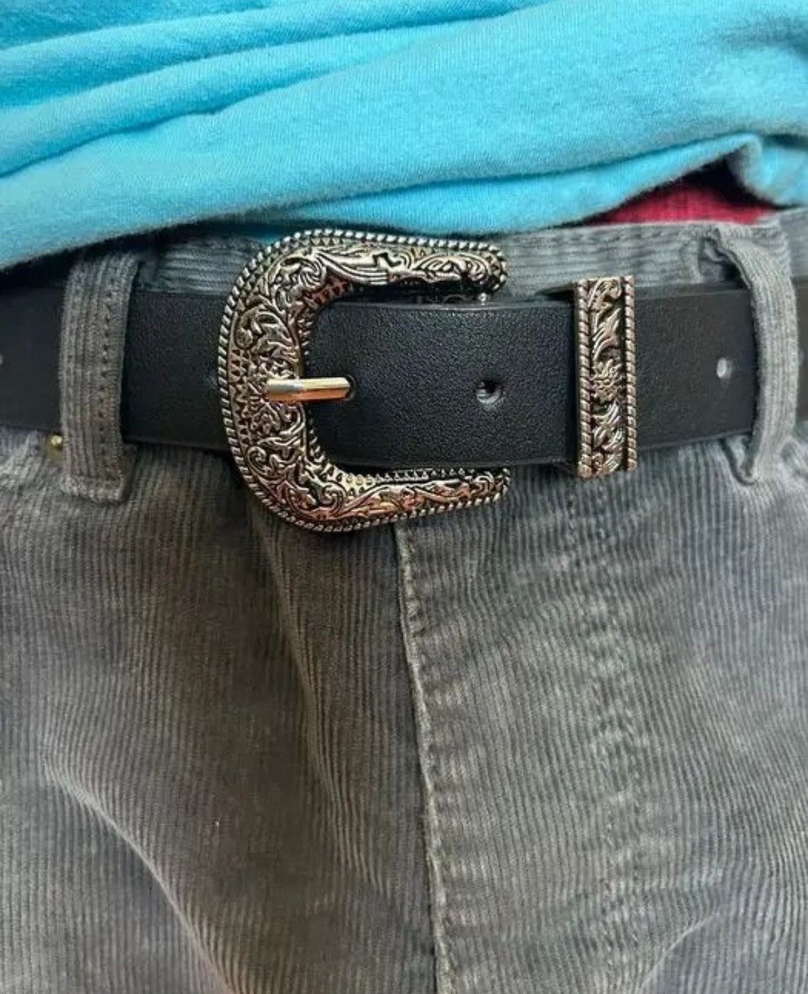 Japanese Brand × Vintage Y2K Buckle Belt (black) Size 32 - 8 Thumbnail