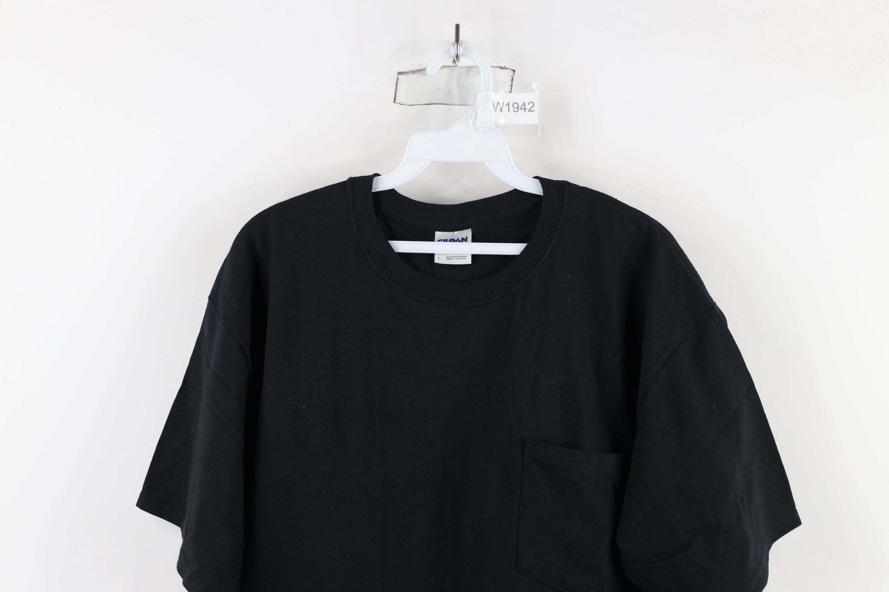 Vintage Vintage 90s Streetwear Heavyweight Cotton T-Shirt Black Size US L / EU 52-54 / 3 - 2 Thumbnail