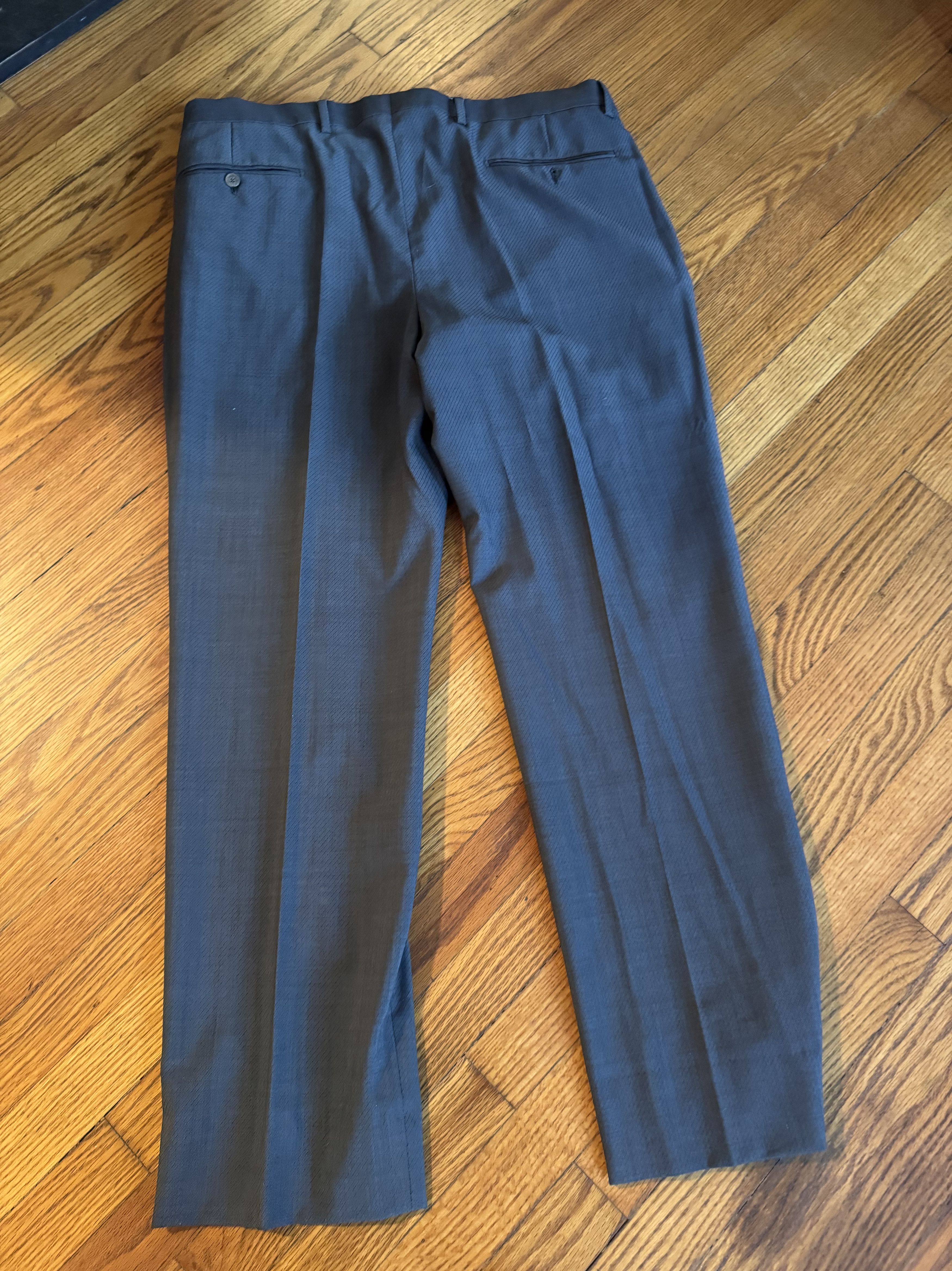 Versace Versache Dark Grey Suite. No Defects Matching Pants Size 52R - 7 Thumbnail