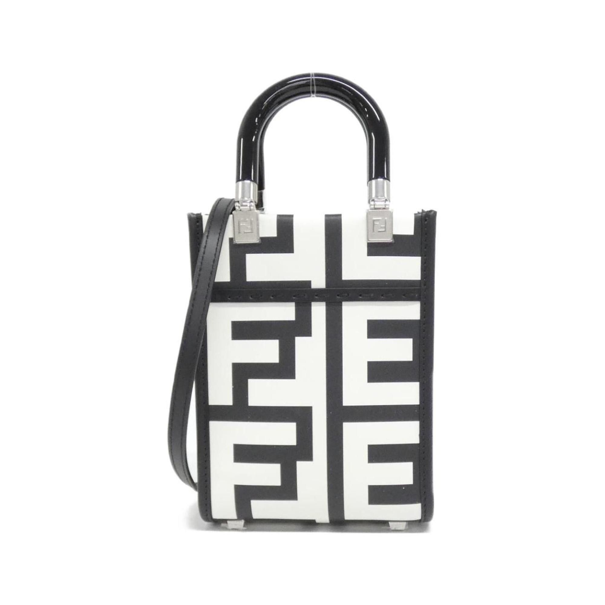 Fendi Sunshine Shopper Mini 8Bs051 Amwk Shoulder Bag in Black, Women's