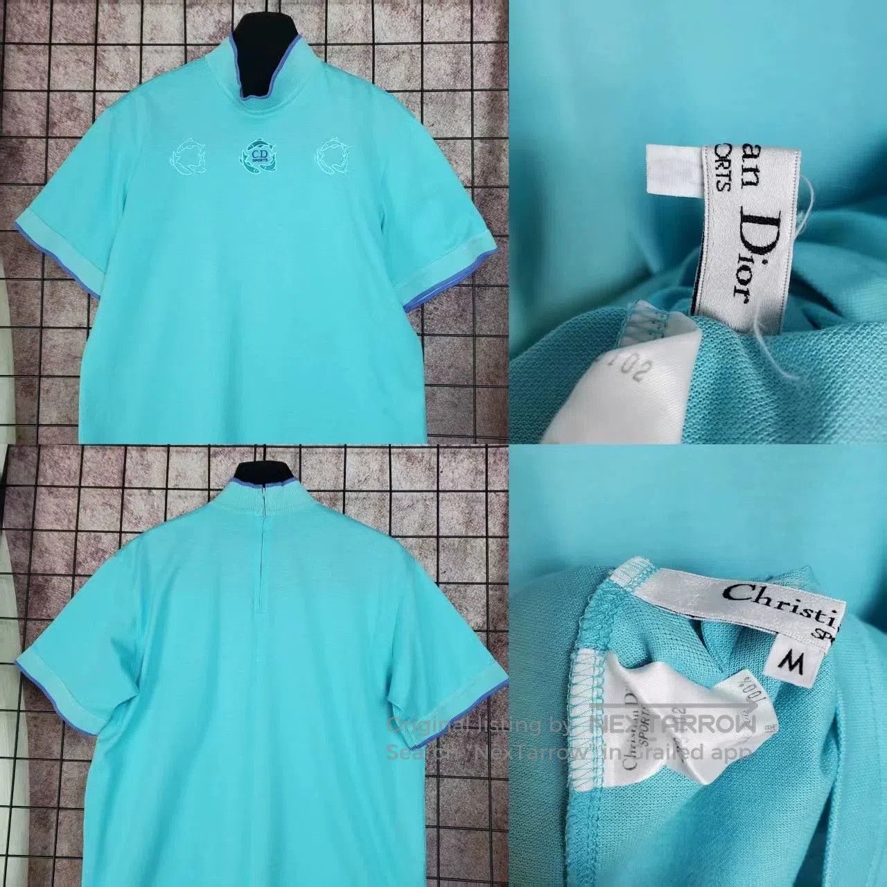 Dior Dior Macaron Blue Top with Embroidery. Size US M / EU 48-50 / 2 - 4 Thumbnail