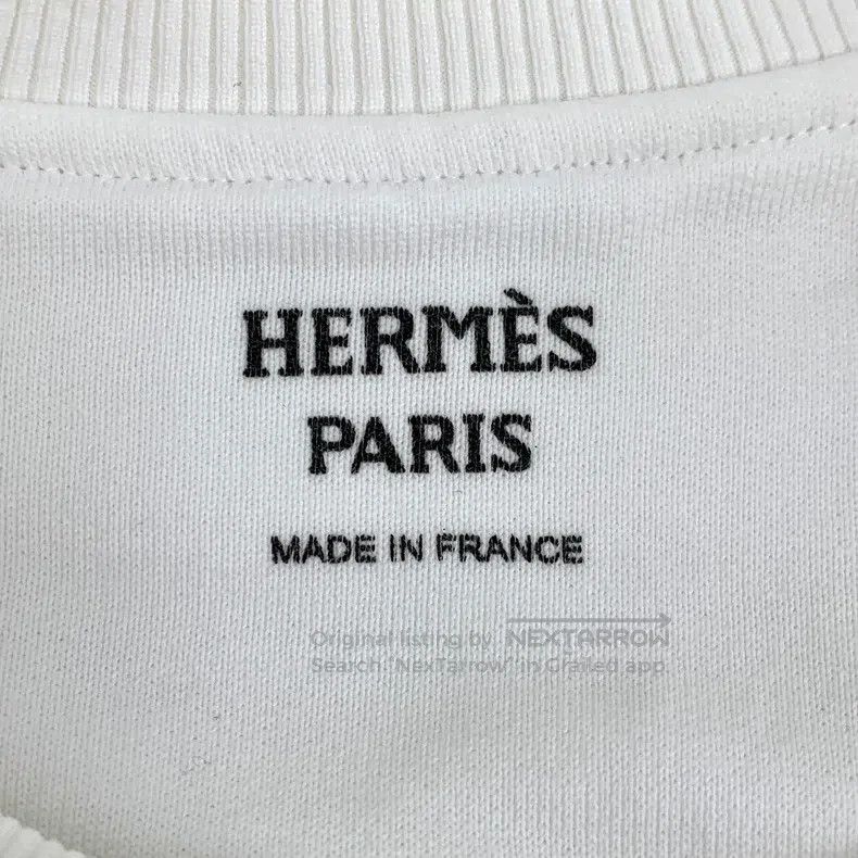 Hermes Hermes White graffiti letter embroidered cotton long-sleev Size XS / US 0-2 / IT 36-38 - 6 Thumbnail