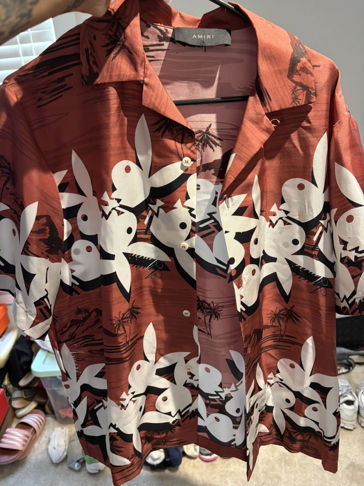 Amiri Playboy aloha Amiri silk shirt Size US M / EU 48-50 / 2 - 6 Thumbnail