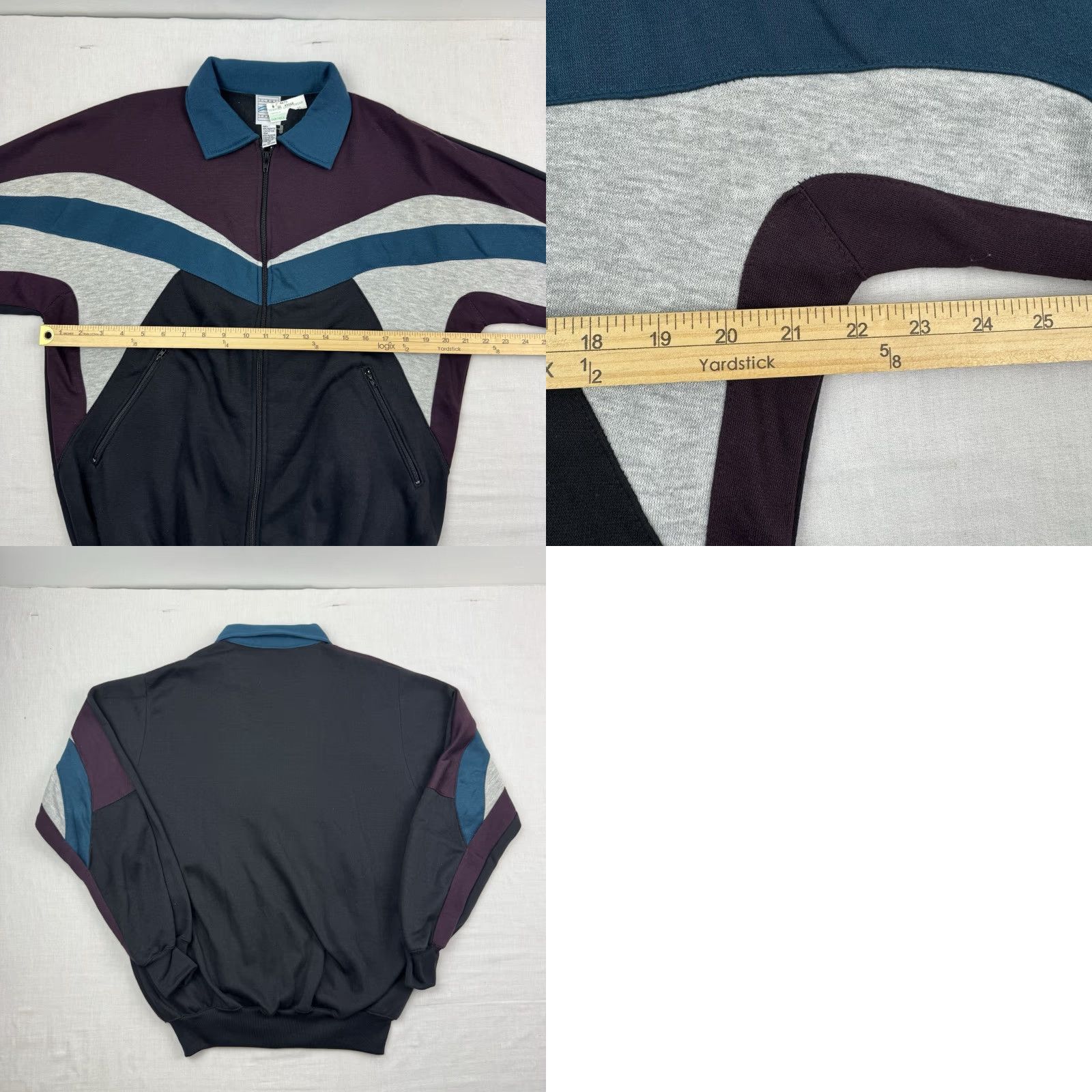 Vintage VINTAGE Clear Creek Sweatshirt Jacket Adult Medium Zip 80s Solid Men Size US M / EU 48-50 / 2 - 8 Thumbnail