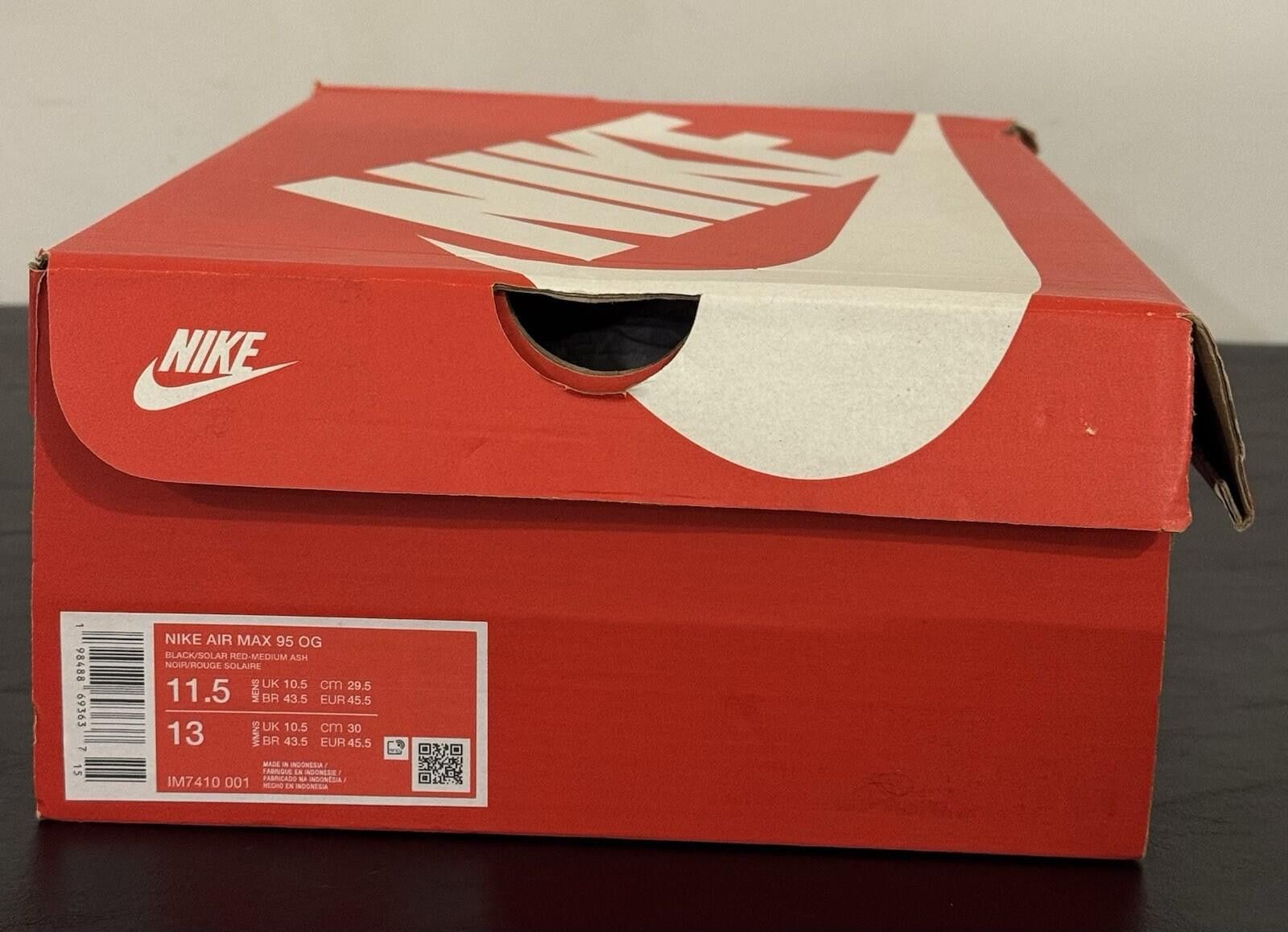 Nike Size 11.5 - Nike Air Max 95 Big Bubble - Solar Red Size US 11.5 / EU 44-45 - 8 Thumbnail