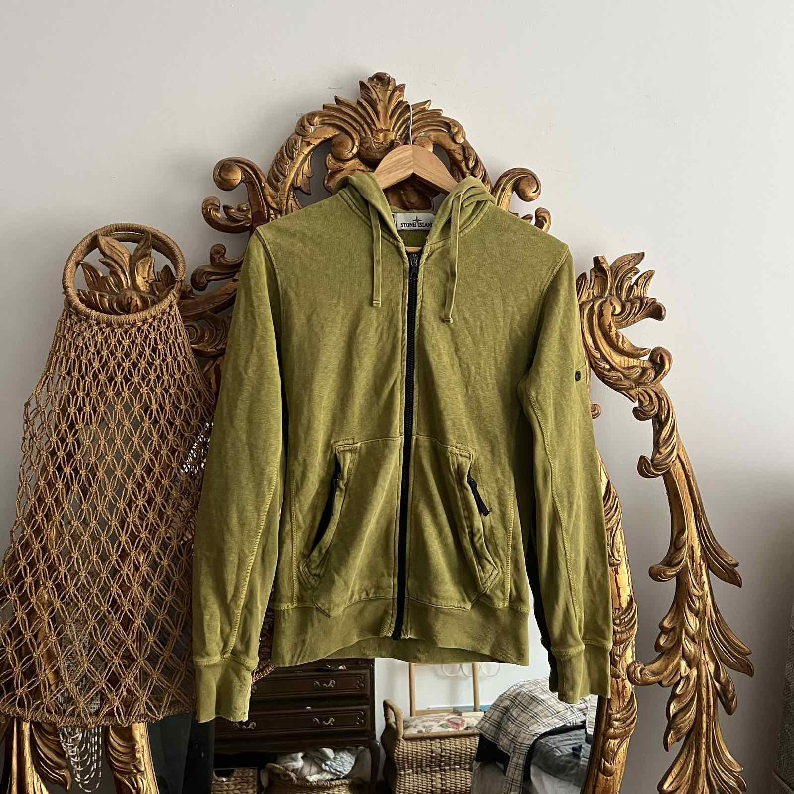 Stone Island Stone Island Zip Hoodie Green Sz S Size US S / EU 44-46 / 1 - 1 Thumbnail