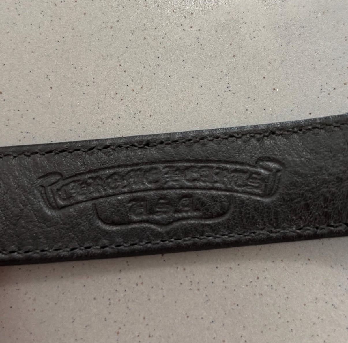 Chrome Hearts Chrome Hearts Black Leather Snap Bracelet Size ONE SIZE - 5 Thumbnail