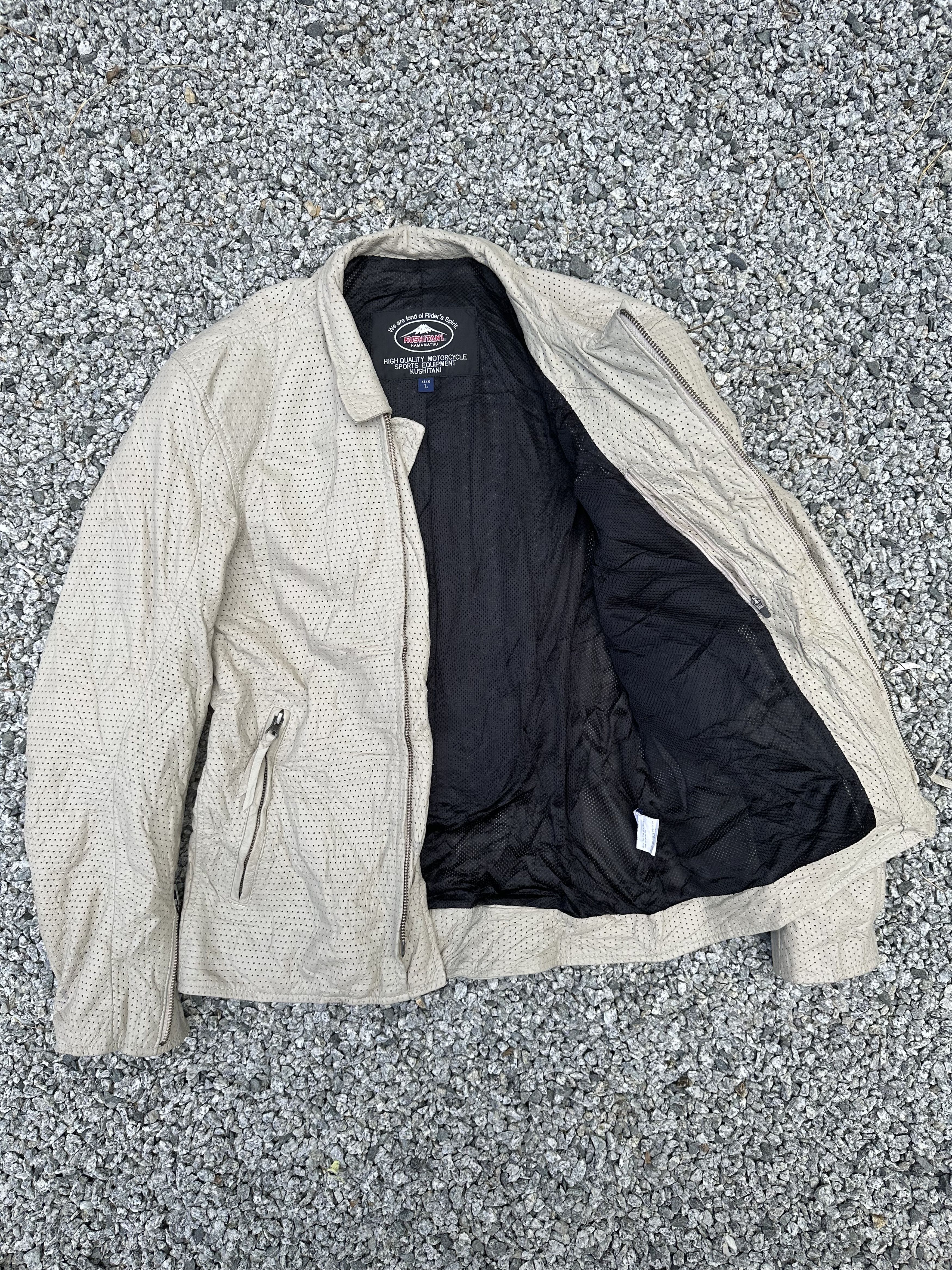 Dainese Vintage Kushitani Hamamatsu Leather Jacket Racing Padded Size US L / EU 52-54 / 3 - 4 Thumbnail