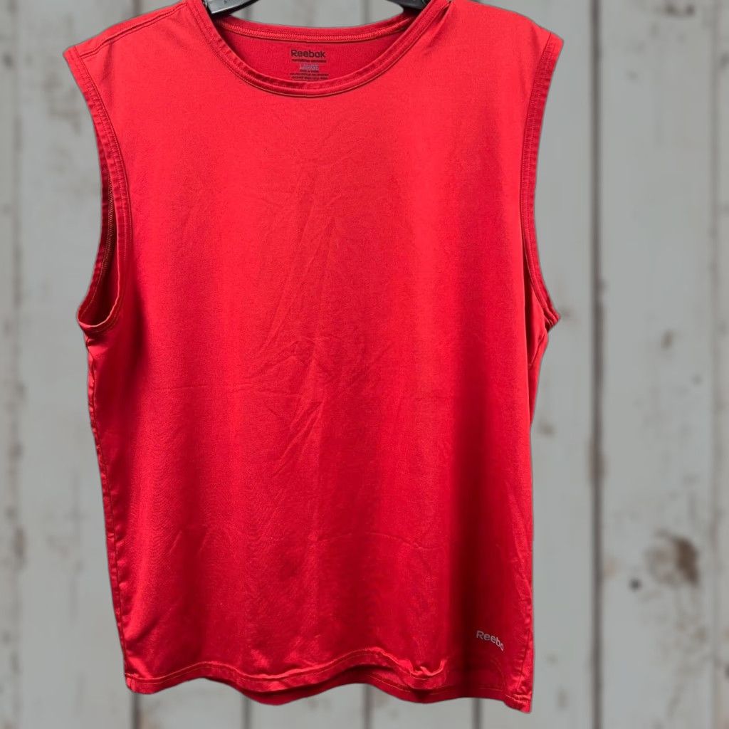Reebok Reebok Workout Shirt Mens Large Red Sleeveless Performance Muscle Gym Pullover Size US L / EU 52-54 / 3 - 1 Thumbnail