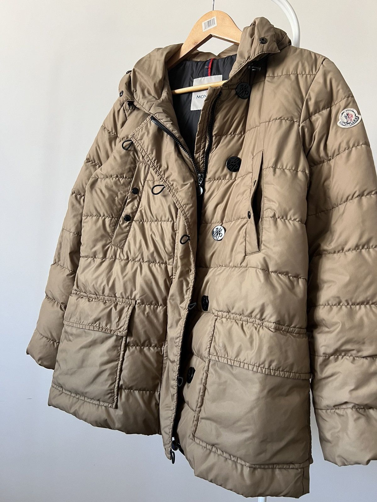 Moncler Moncler Puffer Down Jacket Beige Size 3 Large Size L / US 10 / IT 46 - 2 Thumbnail