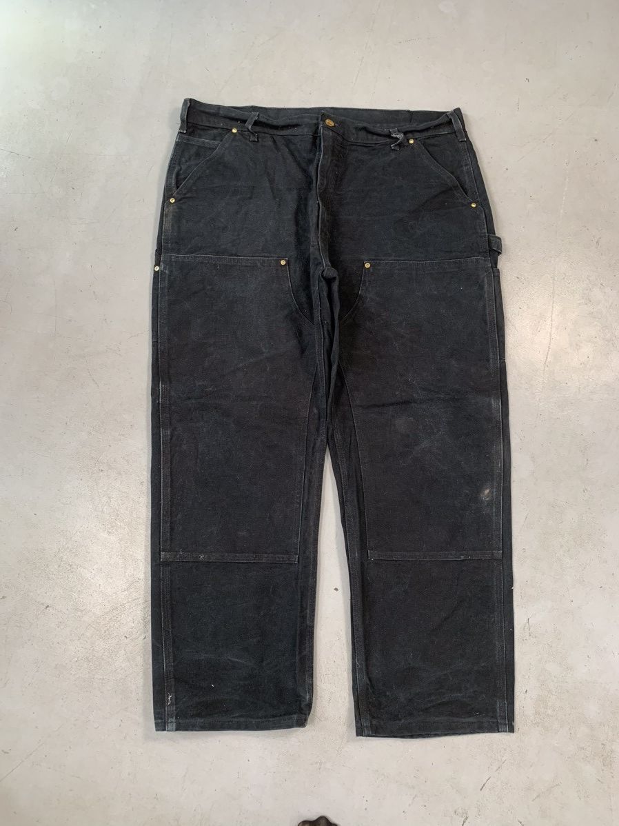 Carhartt Vintage Carhartt b01 BLK double knee workwear denim Size US 40 / EU 56 - 1 Thumbnail
