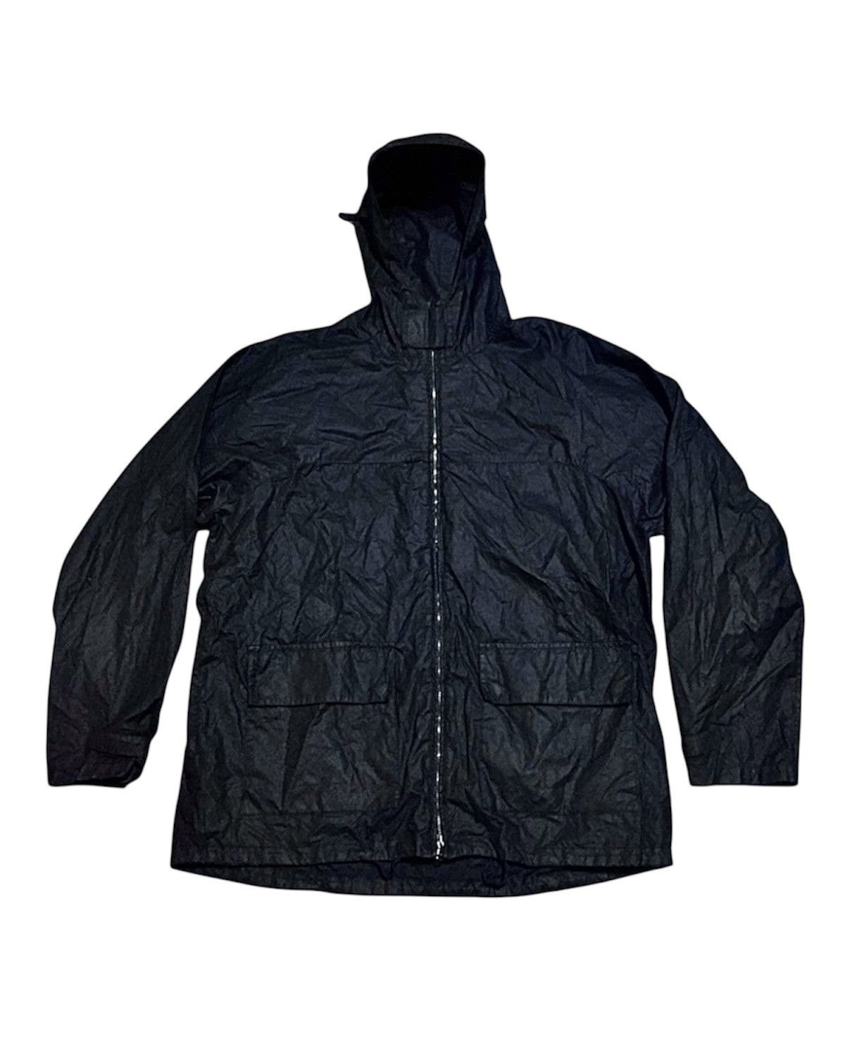 Iceberg Vintage Iceberg Black Zip Hooded Waterproof Jacket Raincoat Size US L / EU 52-54 / 3 - 1 Thumbnail