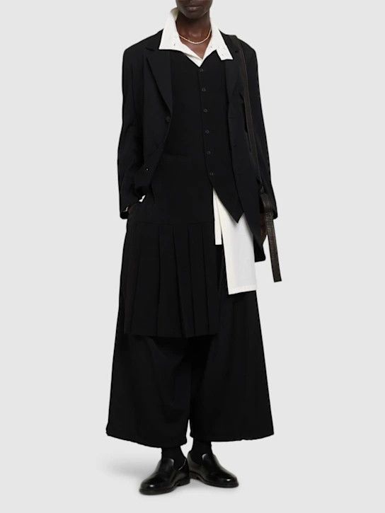 Yohji Yamamoto o1lsvrm0525 Pleated Vest in Black Size US M / EU 48-50 / 2 - 4 Thumbnail