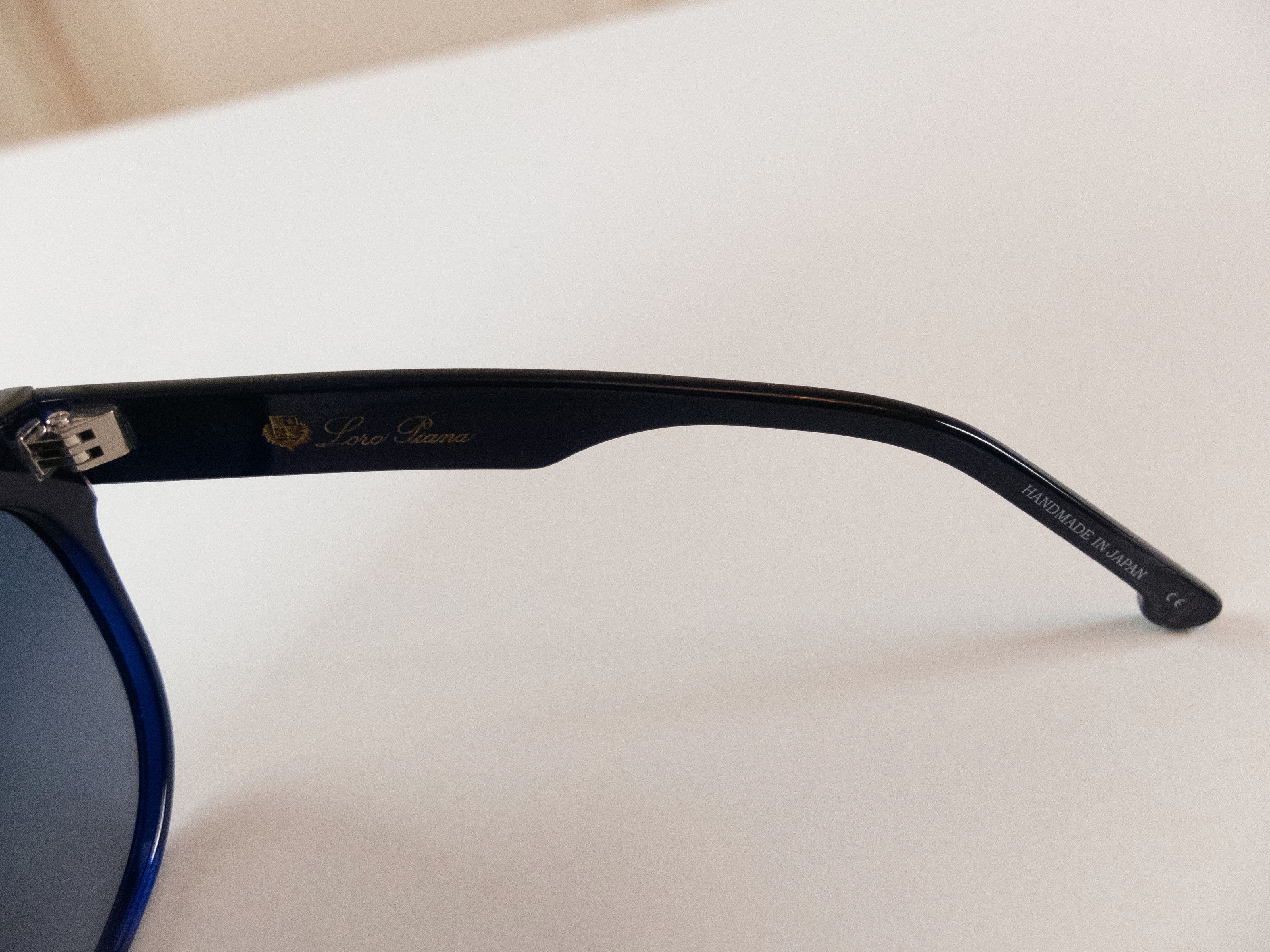 Loro Piana LORO PIANA Freetime navy blue acetate oval sunglasses Size ONE SIZE - 5 Thumbnail