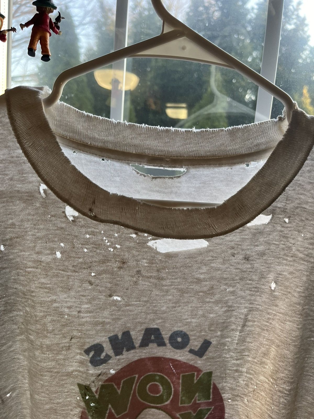 Unsound Rags “Place Beyond The Pines” Distressed Single Stitch White Tee Size US XL / EU 56 / 4 - 9 Thumbnail