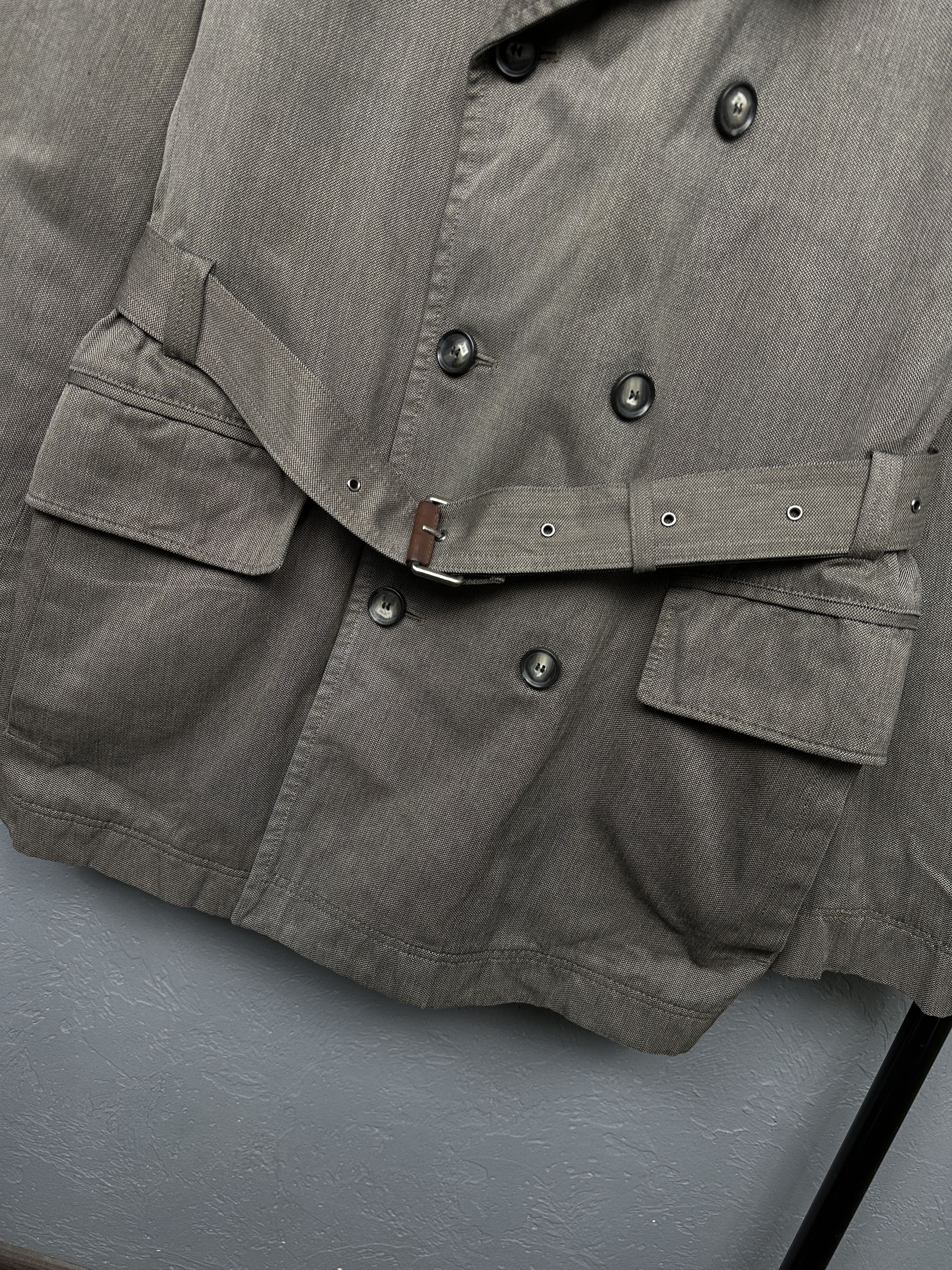 Hugo Boss × Vintage Hugo Boss Vintage Double Breasted Trench Coat Jacket Size US L / EU 52-54 / 3 - 3 Thumbnail