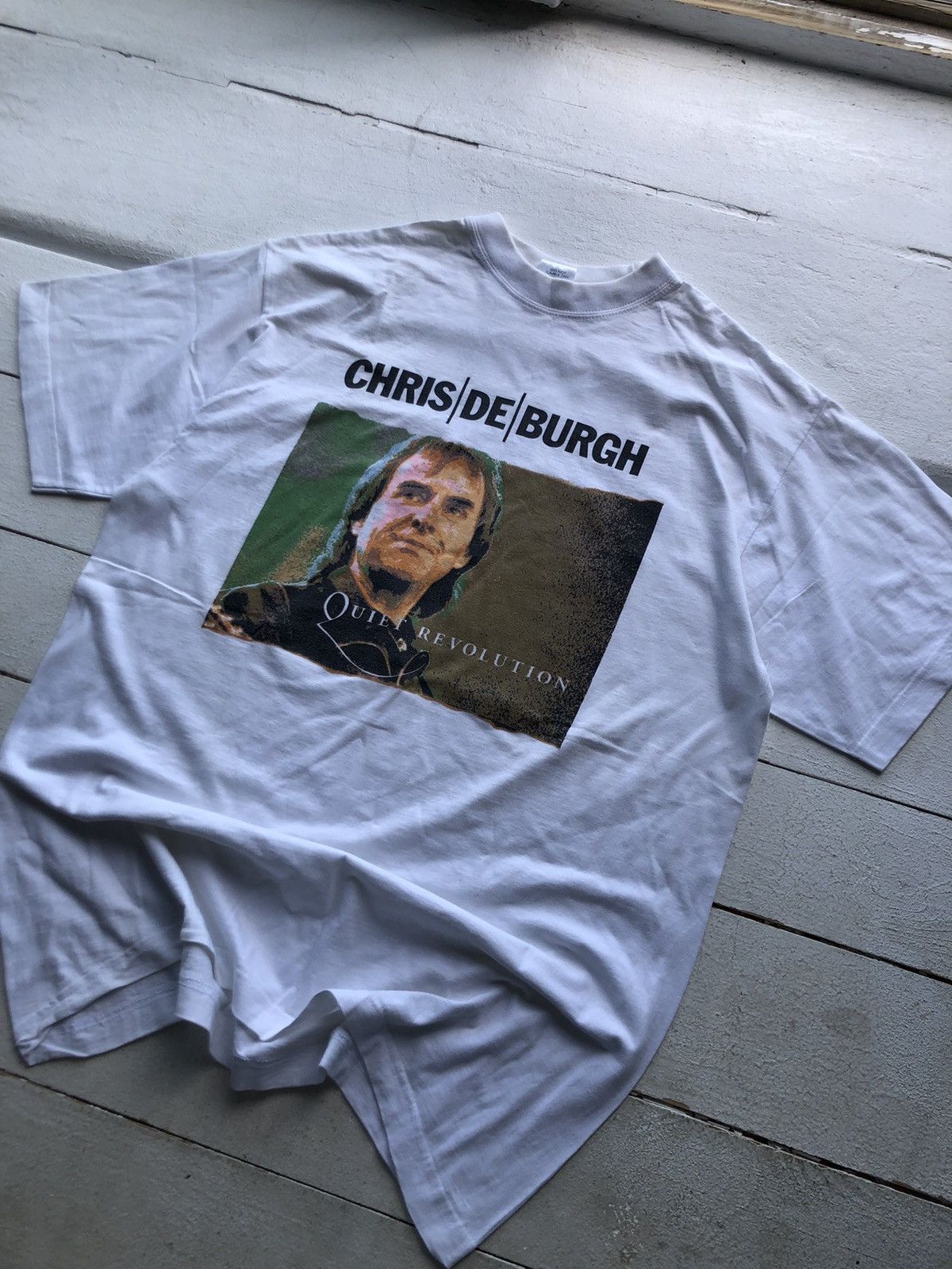 Band Tees Chris De Burgh Quiet Revolution Very Vintage Europe Tour Tee Size US L / EU 52-54 / 3 - 1 Thumbnail