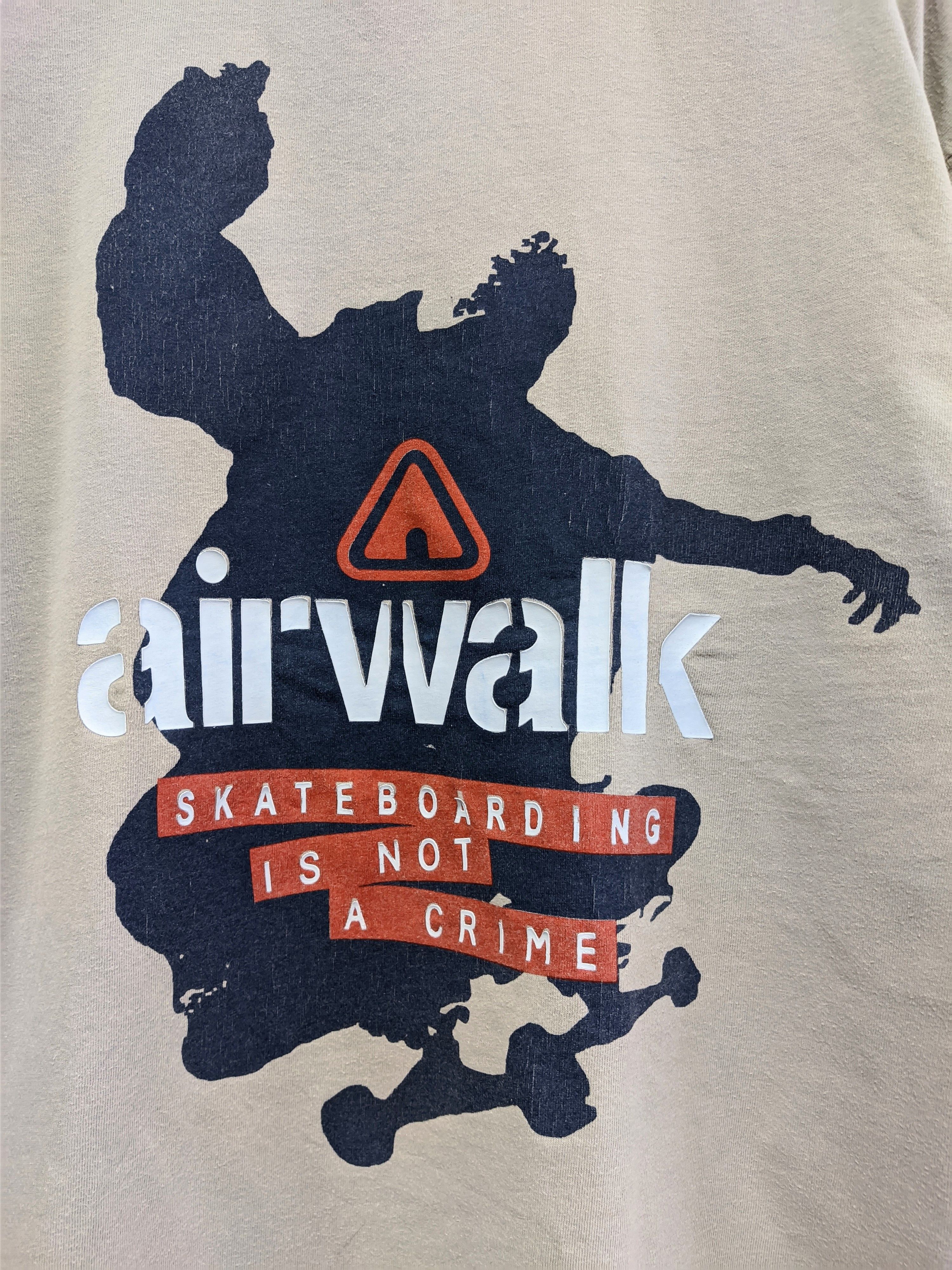 Vintage vintage sk8 y2k tshirt skateboarding airwalk printed Size US M / EU 48-50 / 2 - 11 Thumbnail